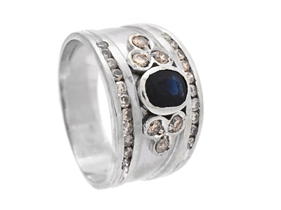 Smycken, RING, 18K vitguld