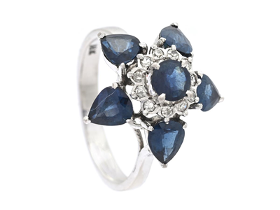 Smycken, RING, 18K vitguld