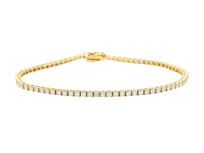 Smycken, TENNISARMBAND, 18K guld