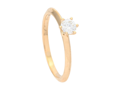 Smycken, ENSTENSRING, 18K guld