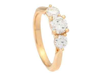 Smycken, TRESTENSRING, 18K guld