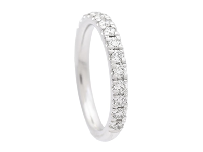 Smycken, ALLIANSRING, 18K vitguld