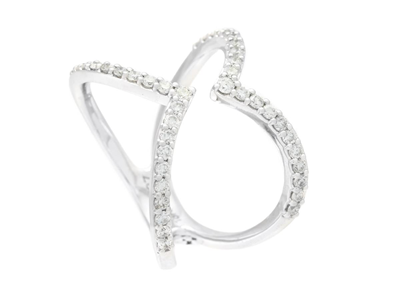 Smycken, RING, 18K vitguld