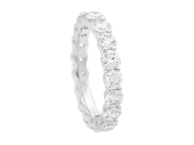 Smycken, HELALLIANSRING, 18K vitguld