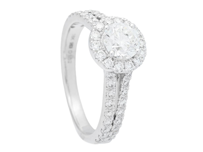 Smycken, RING, 18K vitguld