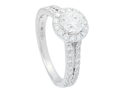 Smycken, RING, 18K vitguld