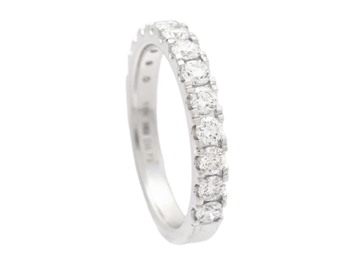 Smycken, ALLIANSRING, 18K vitguld