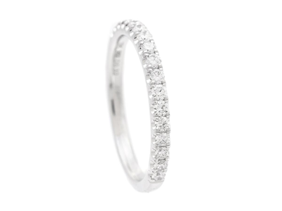 Smycken, ALLIANSRING, 18K vitguld