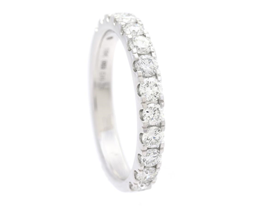Smycken, ALLIANSRING, 18K vitguld