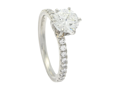 Smycken, RING, platina