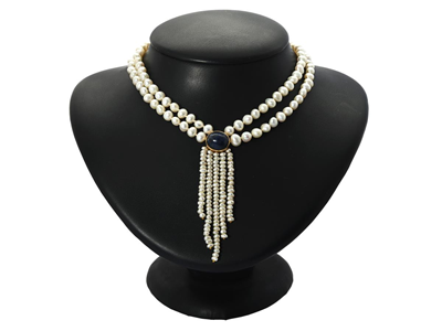 Smycken, PÄRLCOLLIER, 2 - radigt