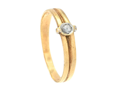 Smycken, ENSTENSRING, 14K guld