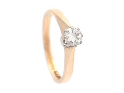 Smycken, ENSTENSRING, 18K guld