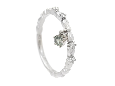 Smycken, RING, 18K vitguld