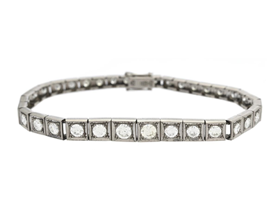 Smycken, ARMBAND, 18K vitguld