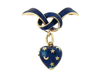 Smycken, BROSCH/MEDALJONG, hjärta