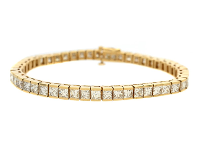 Smycken, TENNISARMBAND, 18K guld