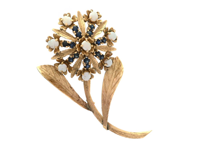 Smycken, BROSCH, ca 12-14K guld