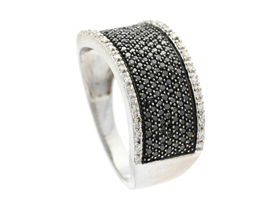 Smycken, RING, 18K vitguld