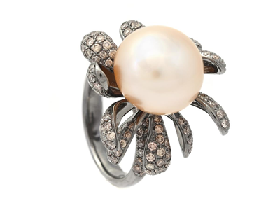 Smycken, RING, 18K vitguld