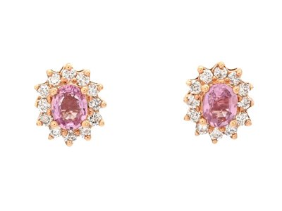 Smycken, CARMOSÉÖRHÄNGEN, 18K roséguld
