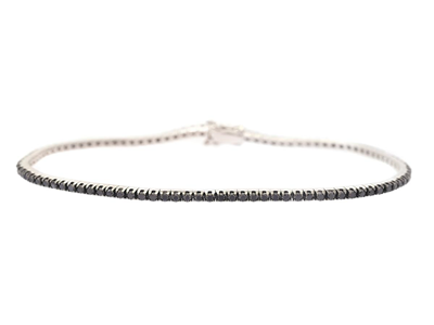 Smycken, TENNISARMBAND, 18K vitguld
