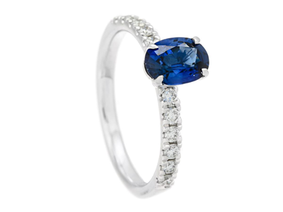 Smycken, RING, 18K vitguld