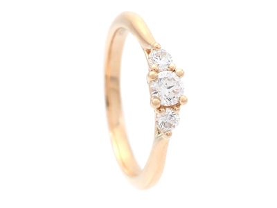 Smycken, TRESTENSRING, 18K guld