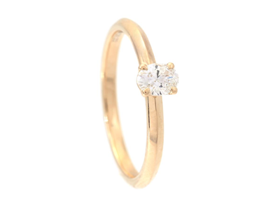 Smycken, ENSTENSRING, 18K guld