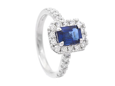 Smycken, RING, 18K vitguld