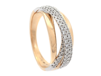 Smycken, RING, 18K guld/vitguld