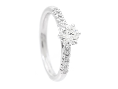 Smycken, RING, 18K vitguld