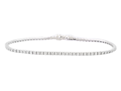 Smycken, TENNISARMBAND, 18K vitguld