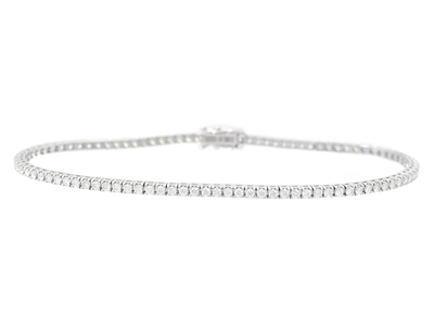 Smycken, TENNISARMBAND, 18K vitguld