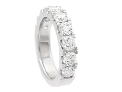 Smycken, ALLIANSRING, 18K vitguld