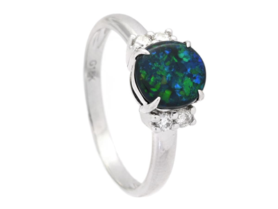 Smycken, RING, 18K vitguld