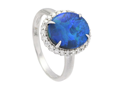 Smycken, RING, 18K vitguld