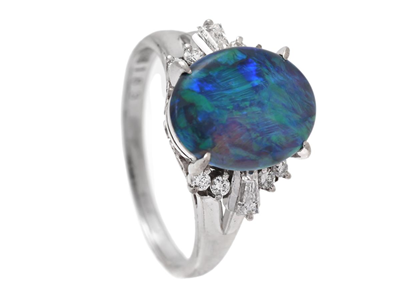 Smycken, RING, platina