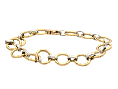 Smycken, ARMBAND, 18K guld/sterlingsilver