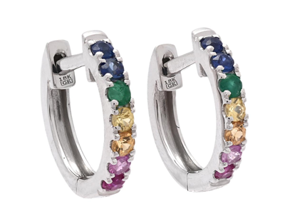 Smycken, ÖRHÄNGEN, 18K vitguld