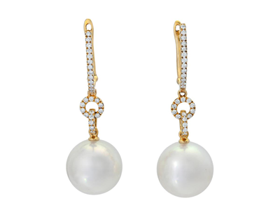 Smycken, PÄRLÖRHÄNGEN, 18K guld