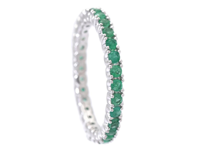 Smycken, HELALLIANSRING, 18K vitguld