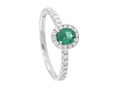 Smycken, RING, 18K vitguld