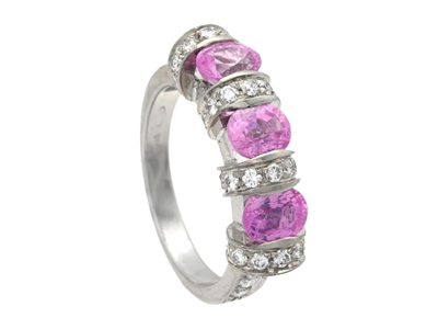 Smycken, RING, 18K vitguld