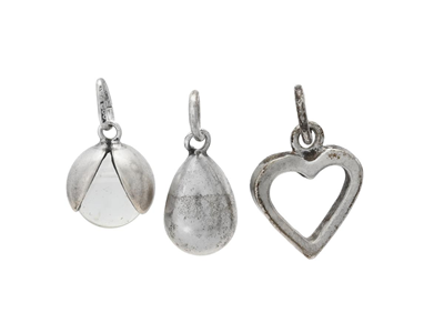 Smycken, 3 HÄNGEN, silver