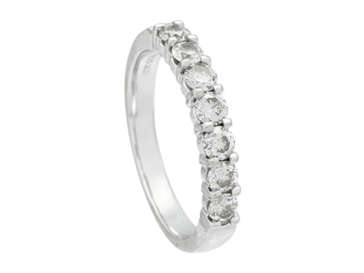 Smycken, ALLIANSRING, 18K vitguld