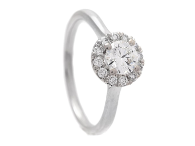 Smycken, RING, 18K vitguld