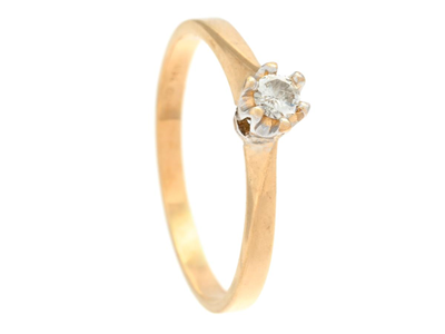 Smycken, ENSTENSRING, 18K guld