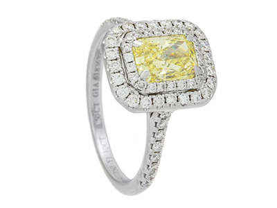 Smycken, RING, 18K vitguld