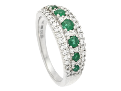 Smycken, RING, 18K vitguld